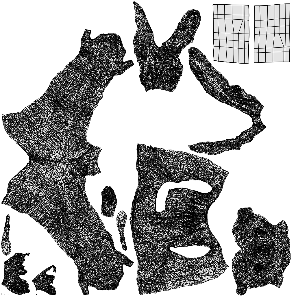 3D people model woman business walking, scanned human for 3ds Max rendering, wireframe top-down view