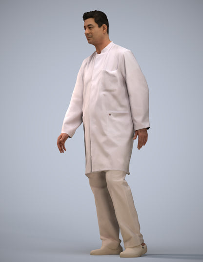 3D people model man medical, scanned human for 3ds Max rendering