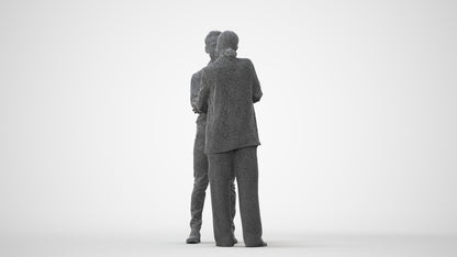 scanned 3D woman business, photogrammetry people for Enscape and V-Ray, square thumbnail