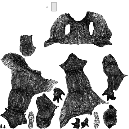 realistic 3D people man casual sitting, render-ready for V-Ray and Corona, FBX OBJ, wireframe top-down view