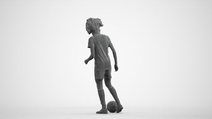 realistic 3D woman sport, scanned archviz people for Blender and 3ds Max, wireframe front view