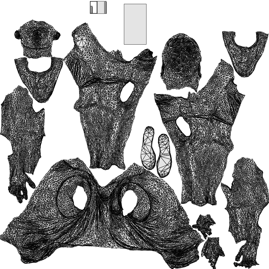 3D people model man casual sitting, scanned human for 3ds Max rendering, wireframe top-down view