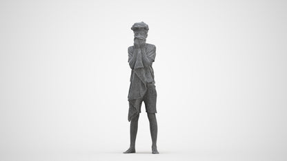 realistic 3D boy casual kids, scanned archviz people for Blender and 3ds Max, three-quarter front view render