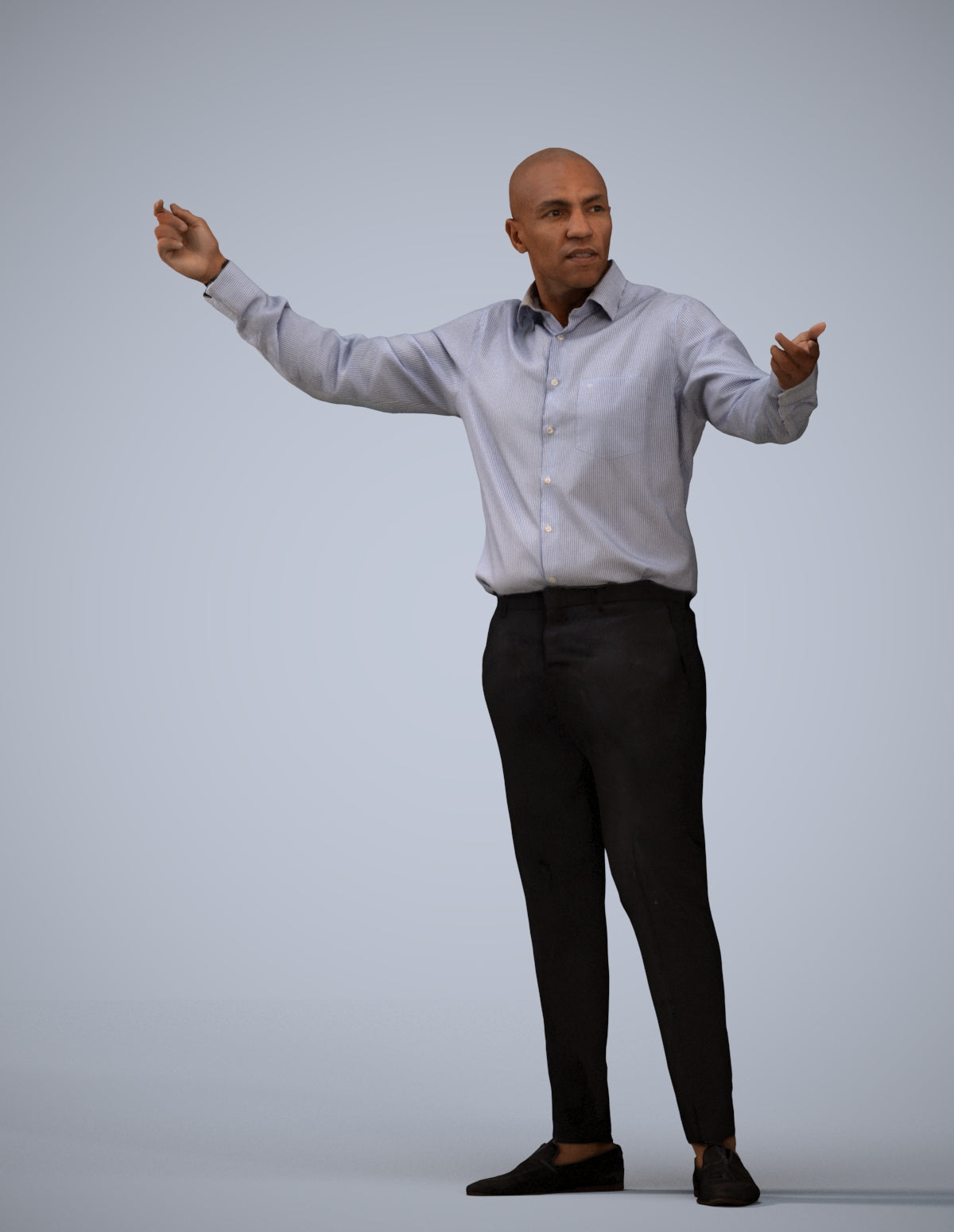realistic 3D man business, scanned archviz people for Blender and 3ds Max