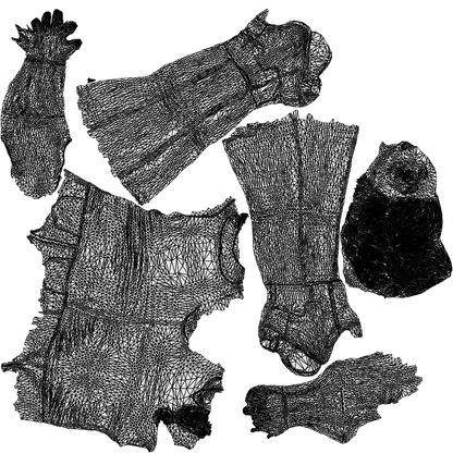 3D people model woman casual standing, scanned human for 3ds Max rendering, wireframe back view