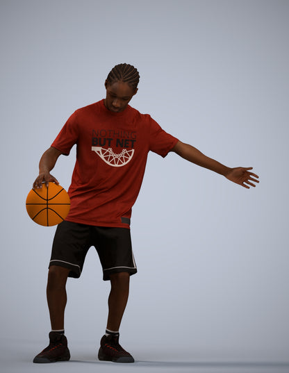 3D people model boy sport, scanned human for 3ds Max rendering