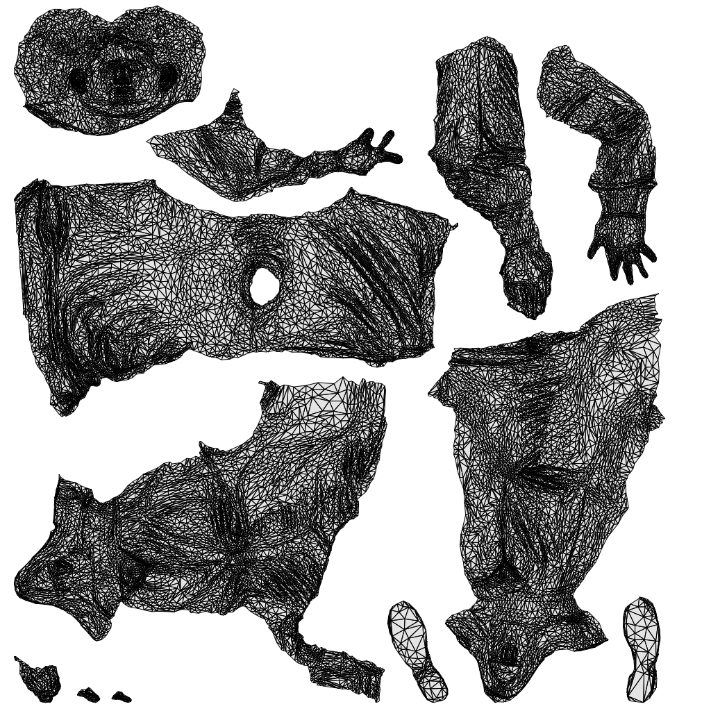 photogrammetry 3D man casual sitting, realistic human model archviz FBX, wireframe top-down view