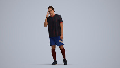 realistic 3D people man sport, render-ready for V-Ray and Corona, FBX OBJ, standing pose render