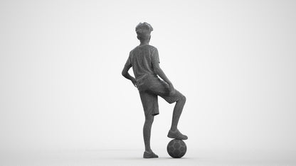 photogrammetry 3D boy casual kids, realistic human model archviz FBX, wireframe front view