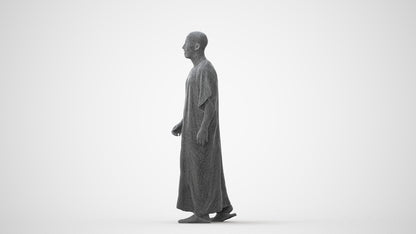 3D scanned man walking, photorealistic archviz people for Enscape and SketchUp, square thumbnail