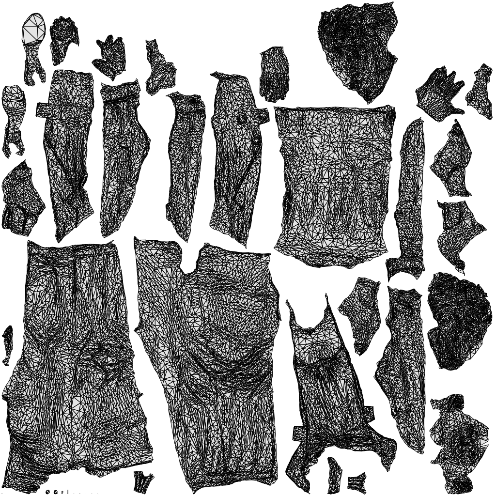 scanned 3D woman business walking, photogrammetry people for Enscape and V-Ray, wireframe top-down view