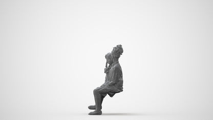 photogrammetry 3D girl kids, realistic human model archviz FBX, square thumbnail