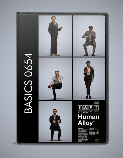 3D people models business bundle, 5 scanned humans for 3ds Max rendering