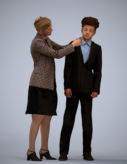 photogrammetry 3D girl kids, realistic human model archviz FBX