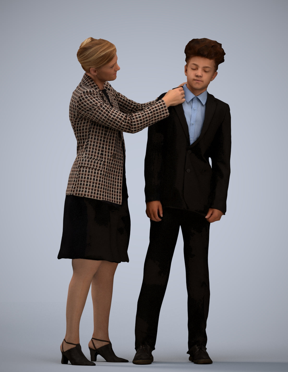 photogrammetry 3D girl kids, realistic human model archviz FBX