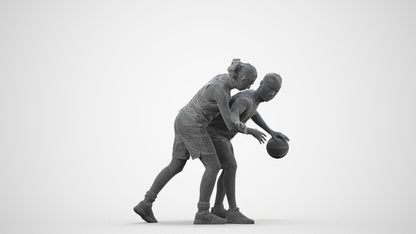 realistic 3D people woman sport, render-ready for V-Ray and Corona, FBX OBJ, wireframe side view