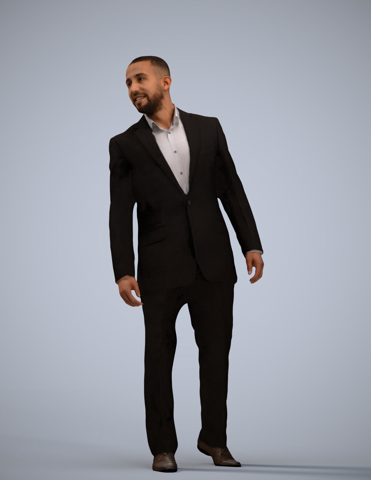 photogrammetry 3D man business, realistic human model archviz FBX