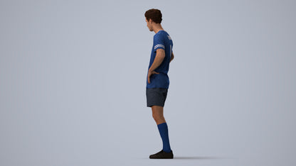 3D scanned man sport, photorealistic archviz people for Enscape and SketchUp, three-quarter view render
