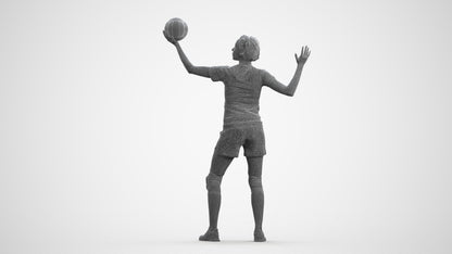 realistic 3D people woman sport, render-ready for V-Ray and Corona, FBX OBJ, wireframe front view