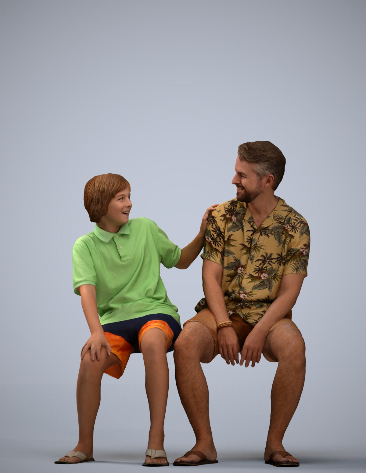photogrammetry 3D boy kids, realistic human model archviz FBX