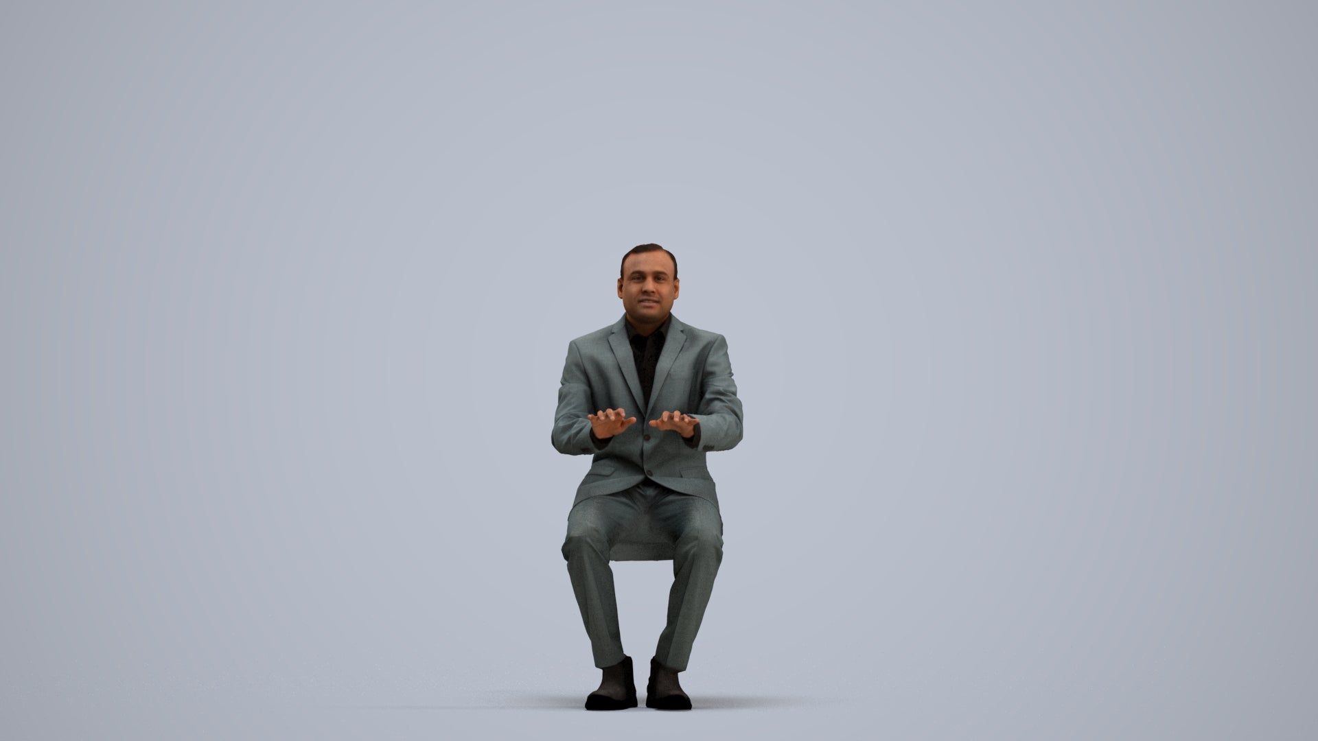 realistic 3D people man business, render-ready for V-Ray and Corona, FBX OBJ, standing pose render