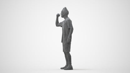 3D people model man sport, scanned human for 3ds Max rendering, square thumbnail