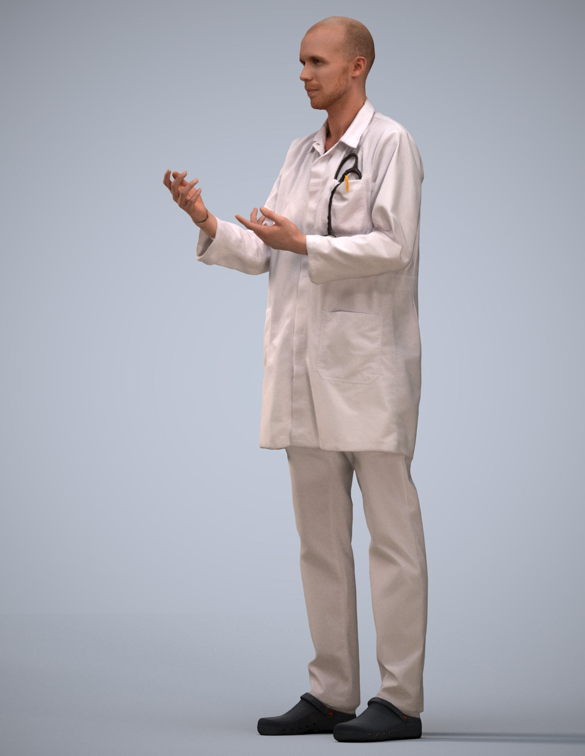 photogrammetry 3D man medical, realistic human model archviz FBX