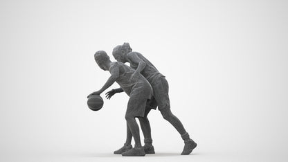 realistic 3D people woman sport, render-ready for V-Ray and Corona, FBX OBJ, square thumbnail