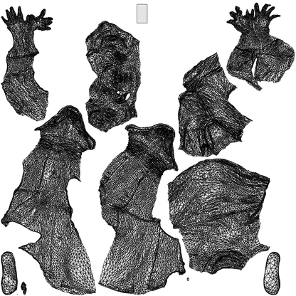 3D scanned boy sitting casual, photorealistic archviz people for Enscape and SketchUp, wireframe top-down view