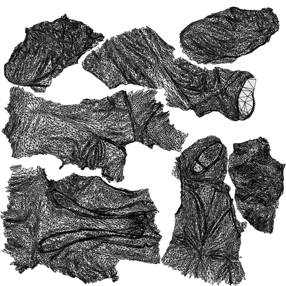 3D human model man business standing, photogrammetry scanned person for archviz, wireframe top-down view