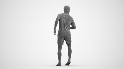 realistic 3D people man sport, render-ready for V-Ray and Corona, FBX OBJ, wireframe front view
