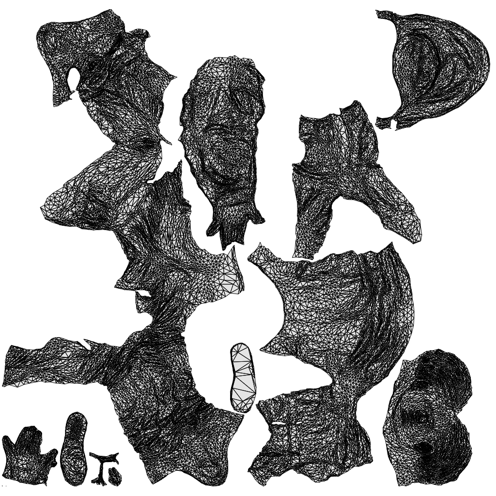 realistic 3D boy casual kids, scanned archviz people for Blender and 3ds Max, wireframe top-down view