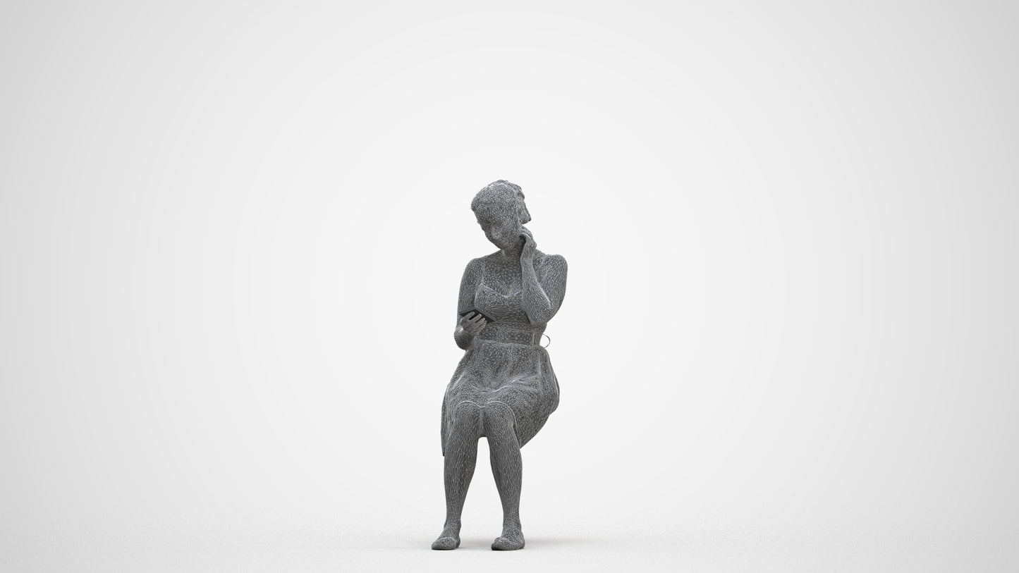 realistic 3D human woman formal formalaffairs, archviz people FBX OBJ for Blender, three-quarter front view render