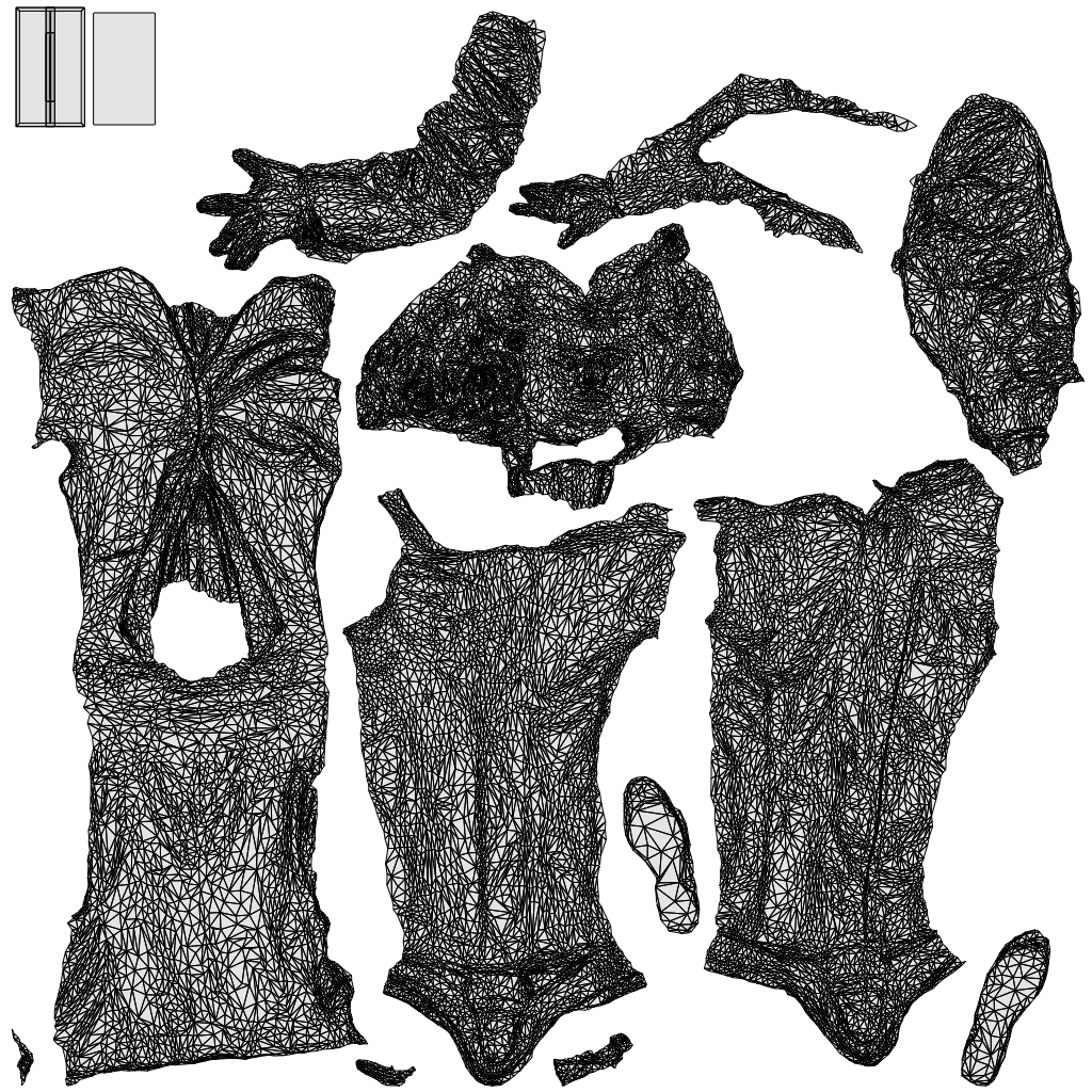 3D people model man formal formalaffairs, scanned human for 3ds Max rendering, wireframe top-down view