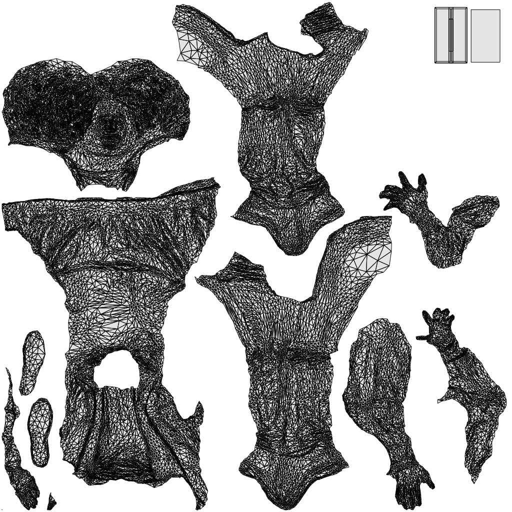 3D people model man casual sitting, scanned human for 3ds Max rendering, wireframe top-down view