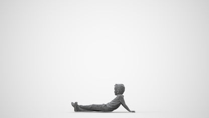 photogrammetry 3D boy casual kids, realistic human model archviz FBX, square thumbnail