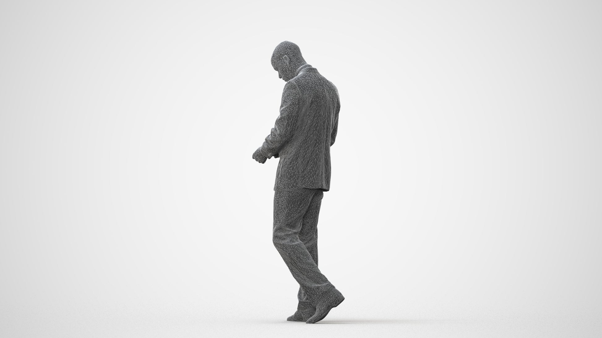 realistic 3D people man business, render-ready for V-Ray and Corona, FBX OBJ, square thumbnail
