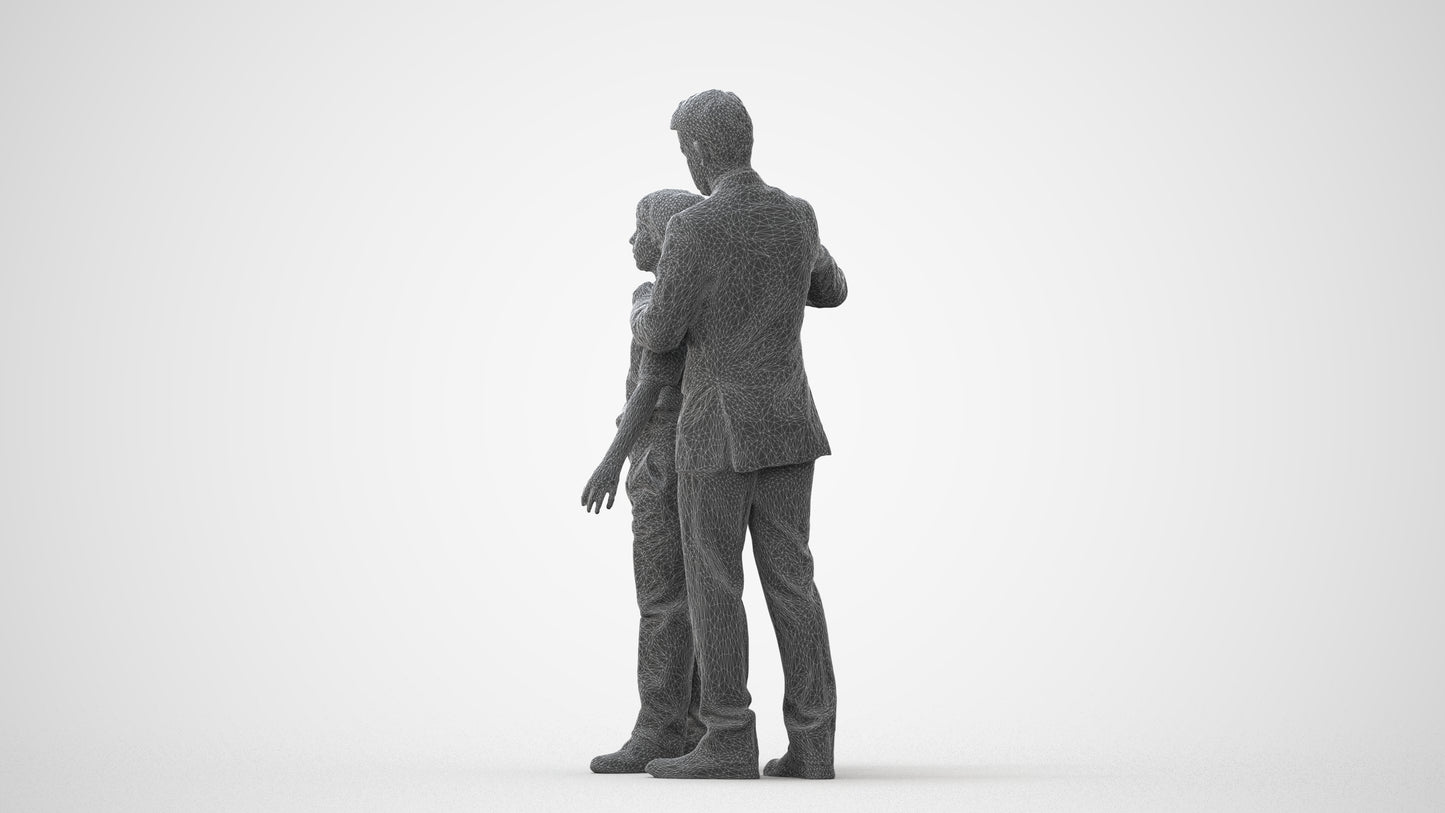 3D people model girl kids, scanned human for 3ds Max rendering, square thumbnail