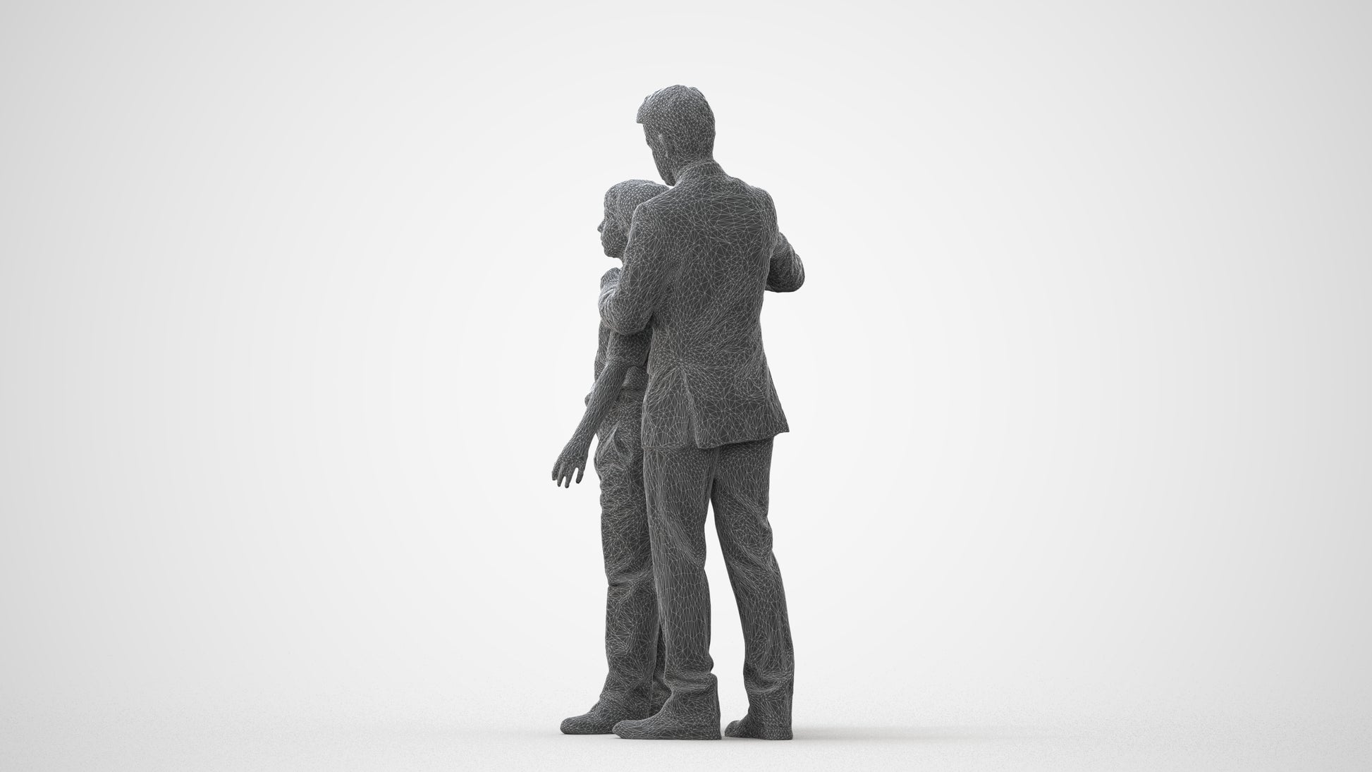 3D people model girl kids, scanned human for 3ds Max rendering, square thumbnail