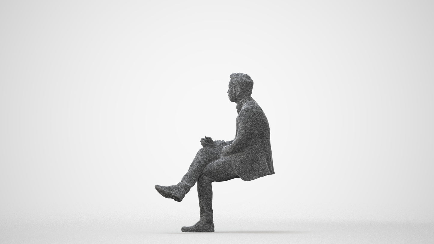 realistic 3D people man business, render-ready for V-Ray and Corona, FBX OBJ, square thumbnail