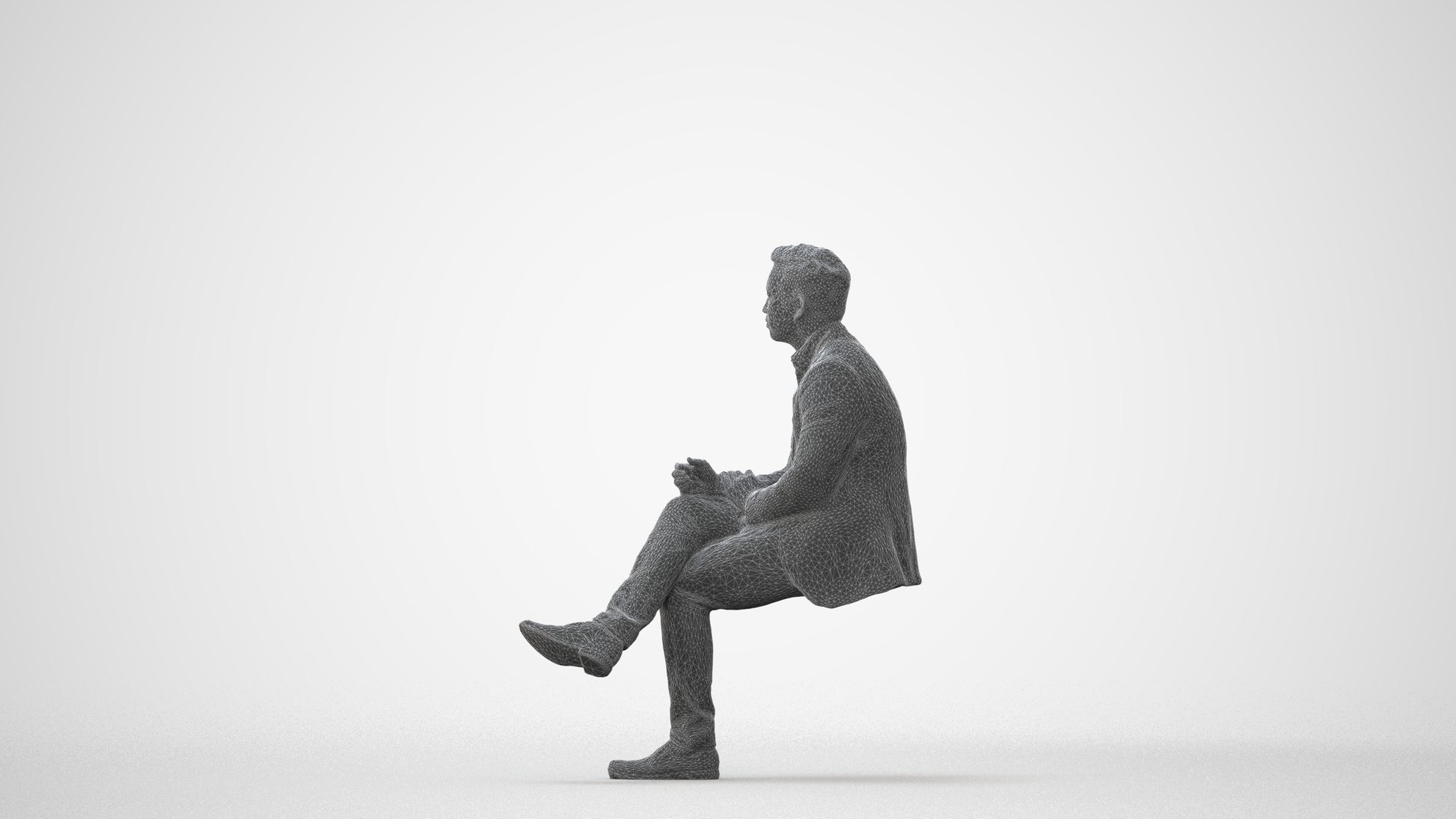 realistic 3D people man business, render-ready for V-Ray and Corona, FBX OBJ, square thumbnail