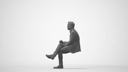 realistic 3D people man business, render-ready for V-Ray and Corona, FBX OBJ, square thumbnail
