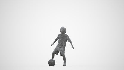 realistic 3D boy casual kids, scanned archviz people for Blender and 3ds Max, wireframe back view