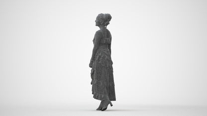 photogrammetry 3D woman formal formalaffairs, realistic human model archviz FBX, square thumbnail