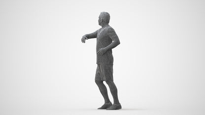 photogrammetry 3D man sport, realistic human model archviz FBX, square thumbnail