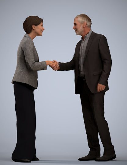 photogrammetry 3D woman business, realistic human model archviz FBX
