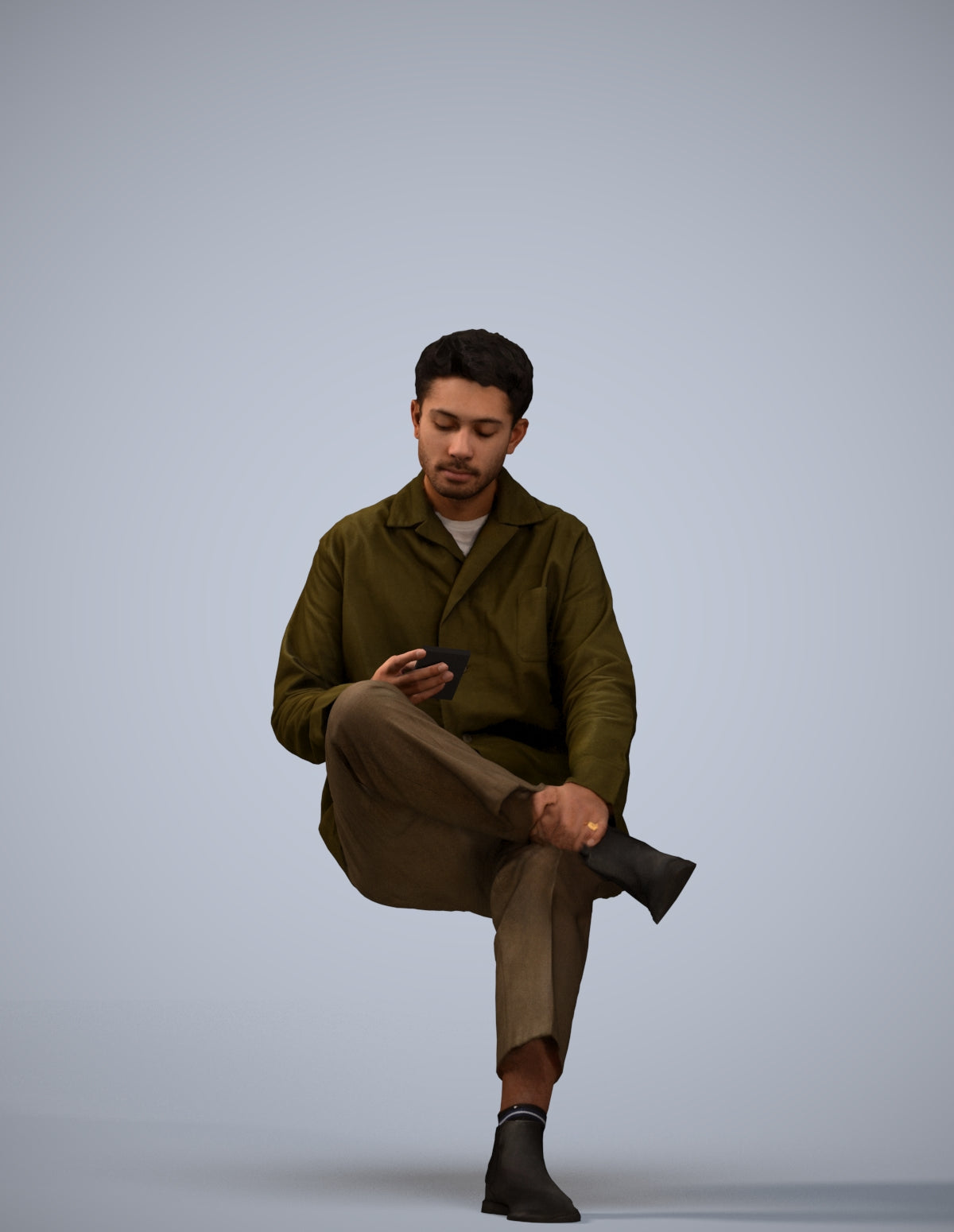 photogrammetry 3D man casual mix, realistic human model archviz FBX
