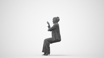 3D people model woman business, scanned human for 3ds Max rendering, square thumbnail