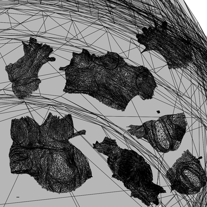 scanned 3D woman casual sitting, photogrammetry people for Enscape and V-Ray, wireframe top-down view