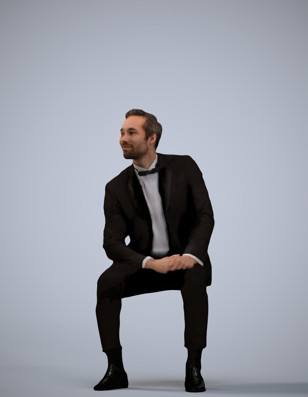 photogrammetry 3D man formal formalaffairs, realistic human model archviz FBX